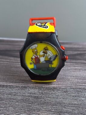 The Simpsons Talking Burger Time Watch Homer BBQ Interactive Vintage